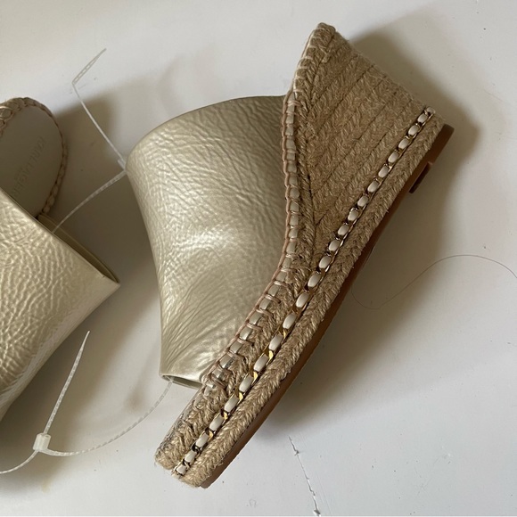 Karl Lagerfield Paris Carina Women Slip On Open Toe Wedge Sandals - Picture 8 of 11